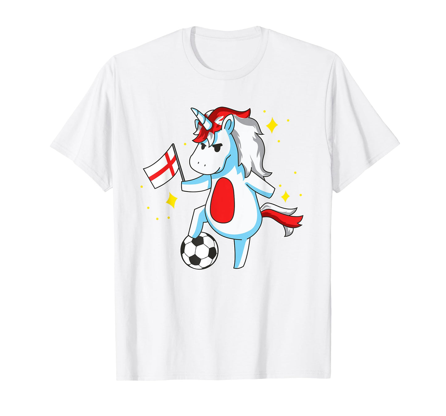 Soccer Unicorn England Jersey Shirt English Football T-Shirt