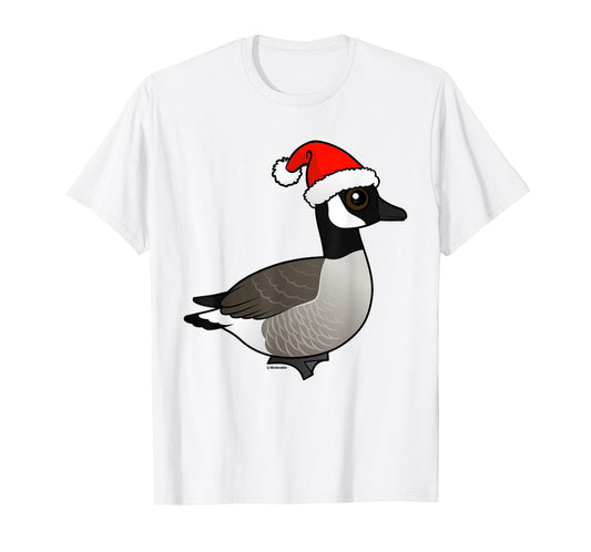 Funny Cute Cartoon Santa Canada Goose Christmas Gift Idea T-Shirt
