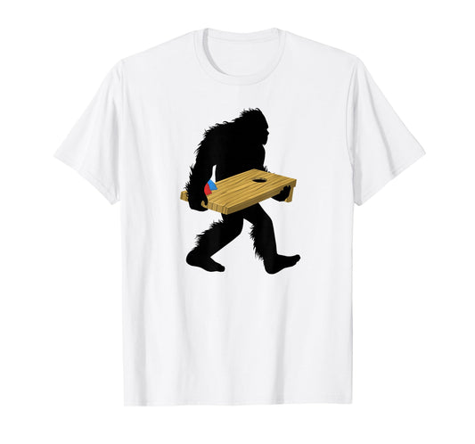 Bigfoot Cornhole T-Shirt, Cryptid Sasquatch Tee Apparel T-Shirt