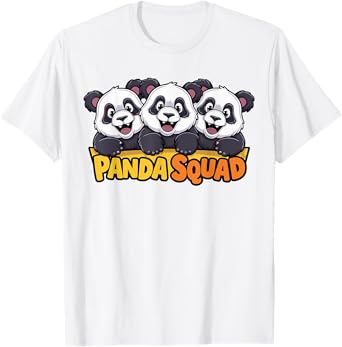 Panda Squad TShirt for Panda Lover Shirt | Cool Panda T-Shirt