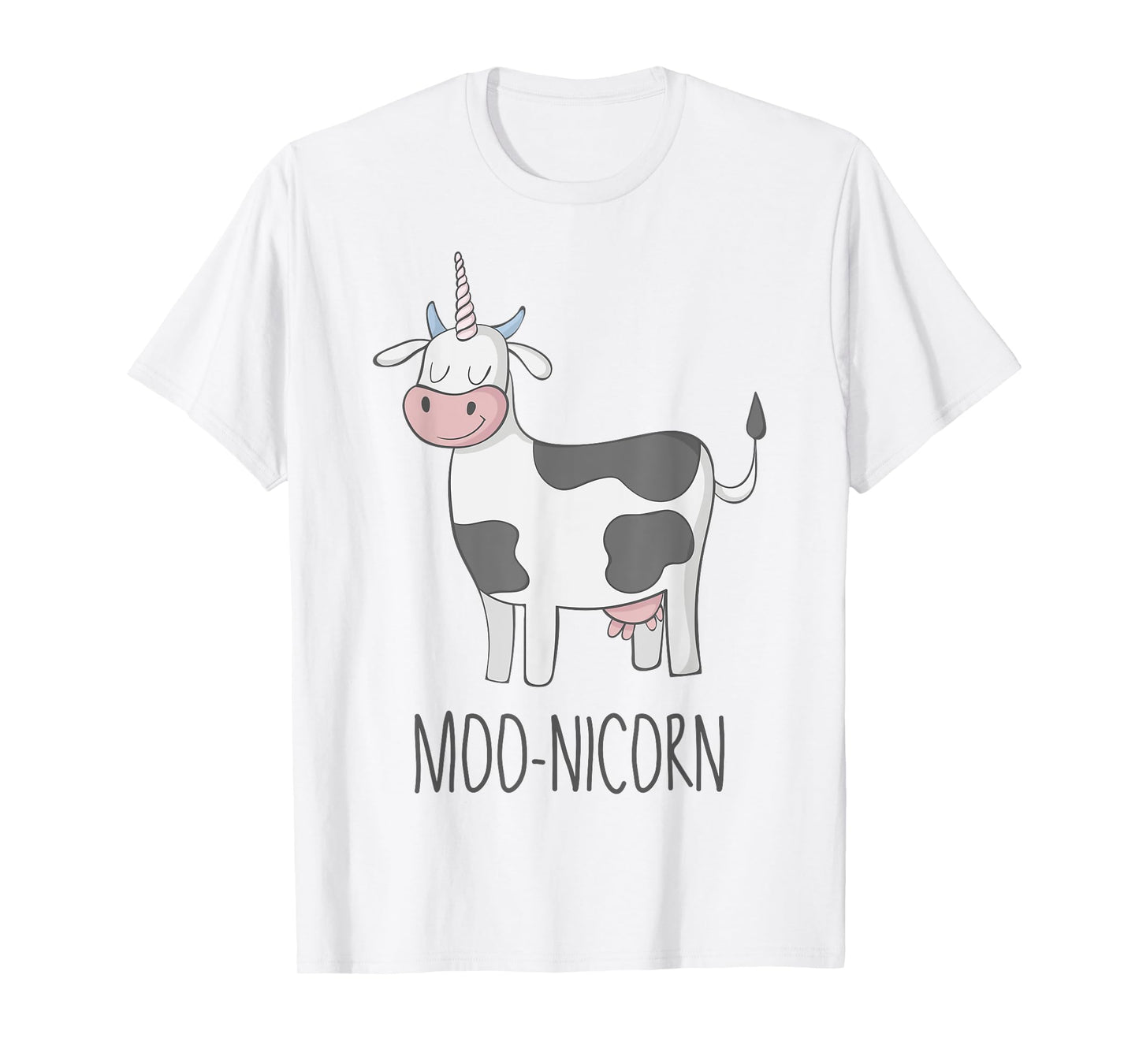 Moonicorn Funny Cow Unicorn T Shirt for Kids and Adults T-Shirt