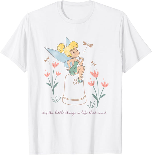 Disney Tinker Bell It’s The Little Things In Life Retro Logo T-Shirt