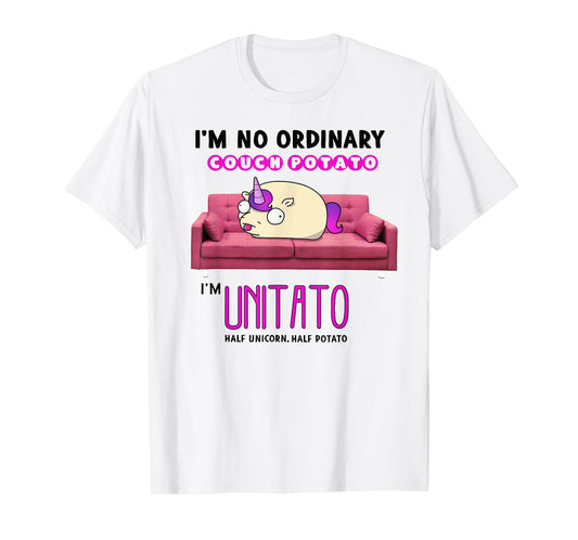 Couch Potato Funny Unicorn T-Shirt T-Shirt