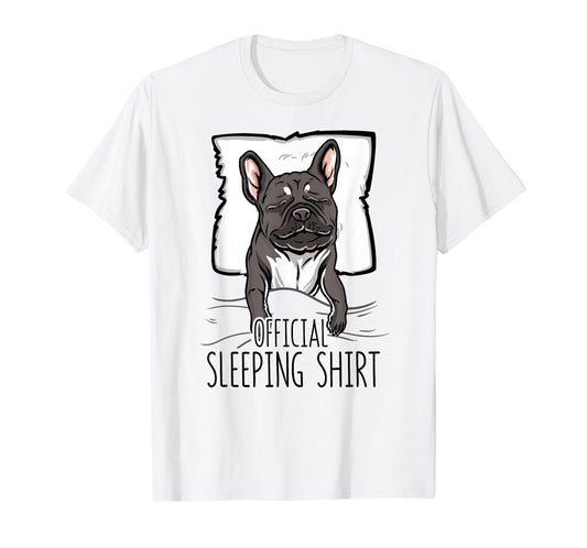 official sleeping Shirt cute french bulldog dog nightgown Men Women Girls Kids T-Shirt