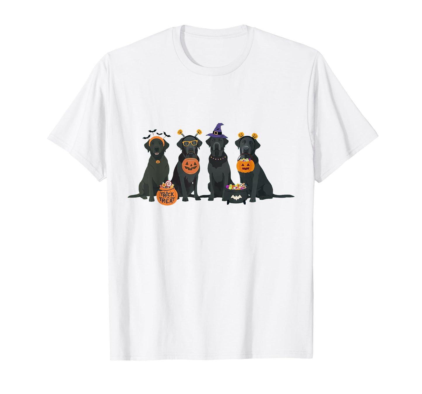 Halloween Black Lab Fall Labrador Retriever Halloween Dog T-Shirt