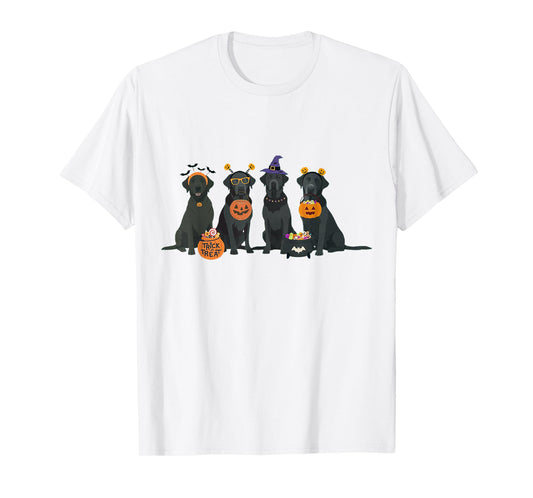 Halloween Black Lab Fall Labrador Retriever Halloween Dog T-Shirt