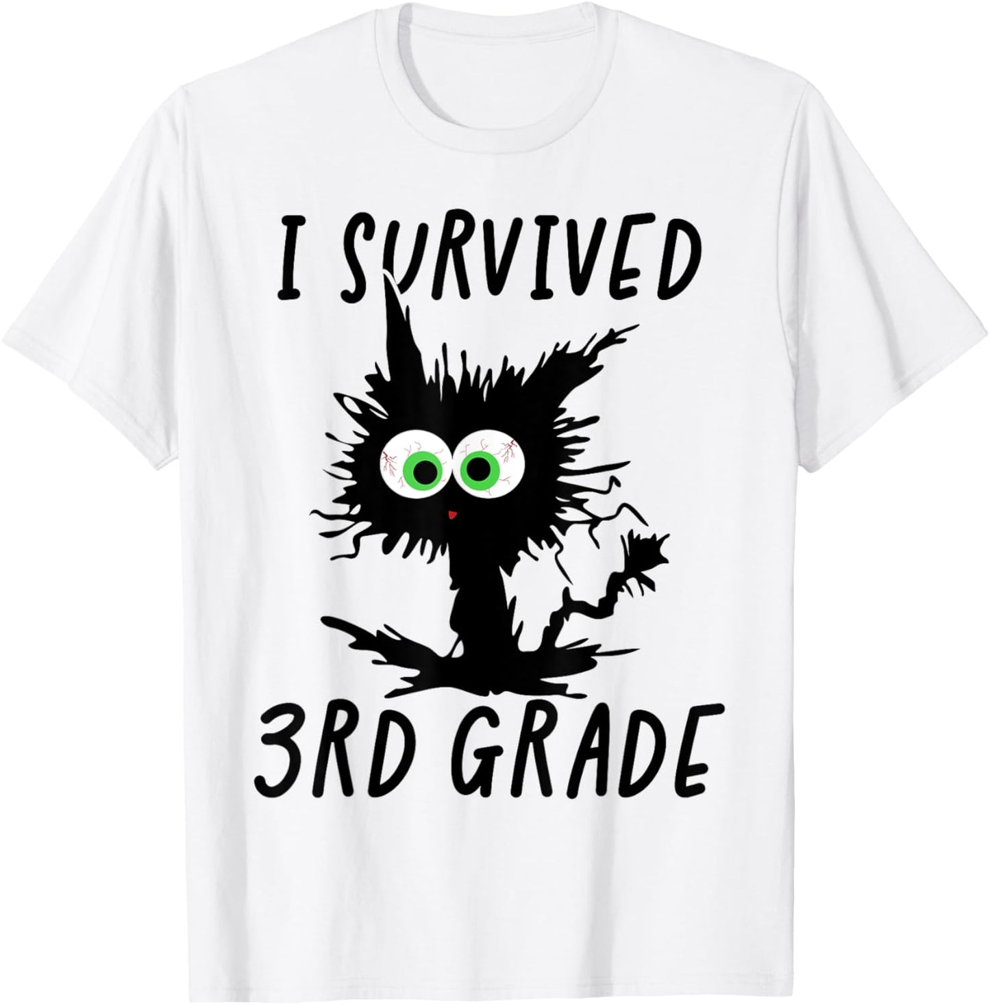 I Survived Third Grade Cat T-Shirt