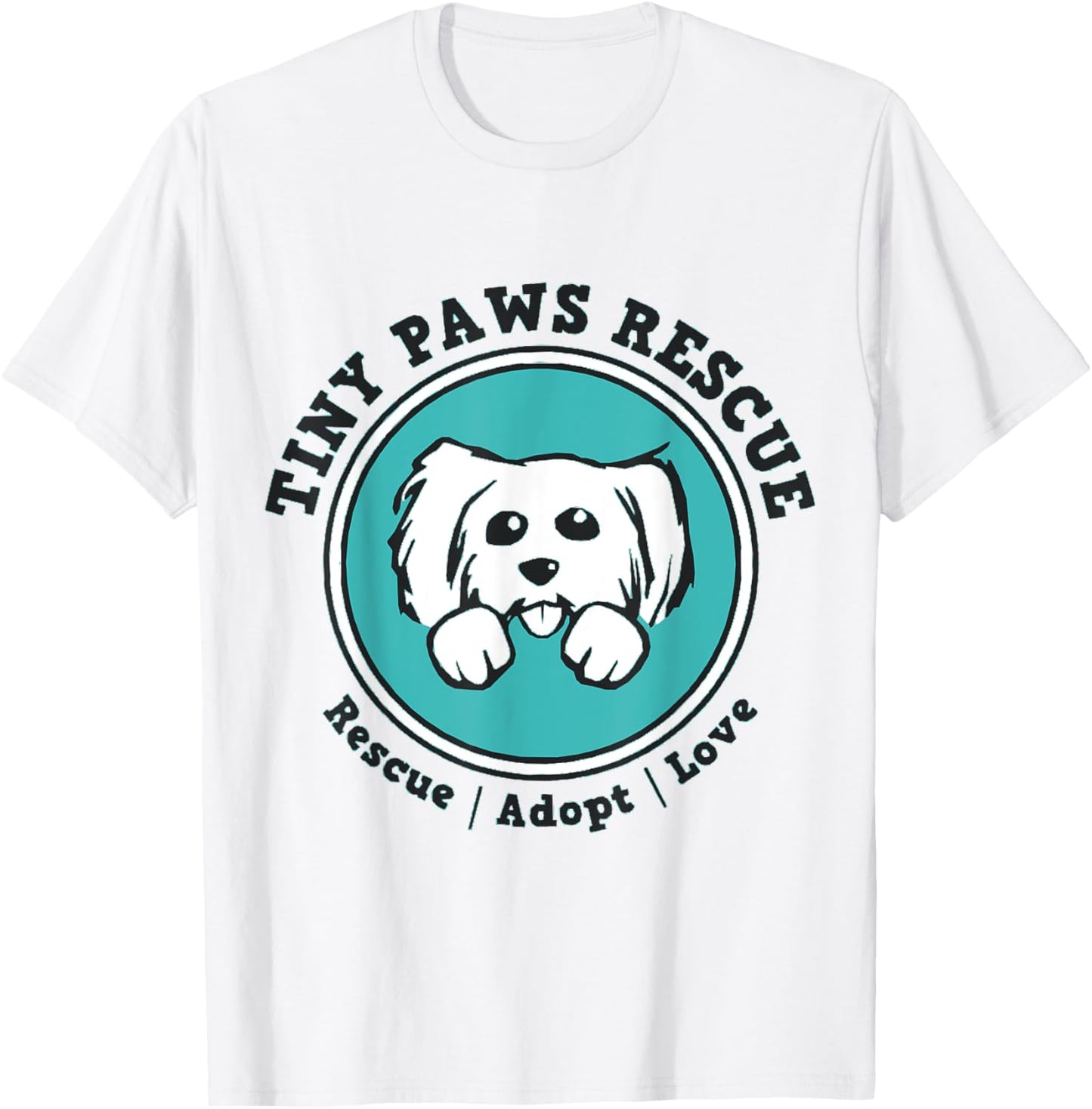 Tiny paws dog logo T-Shirt