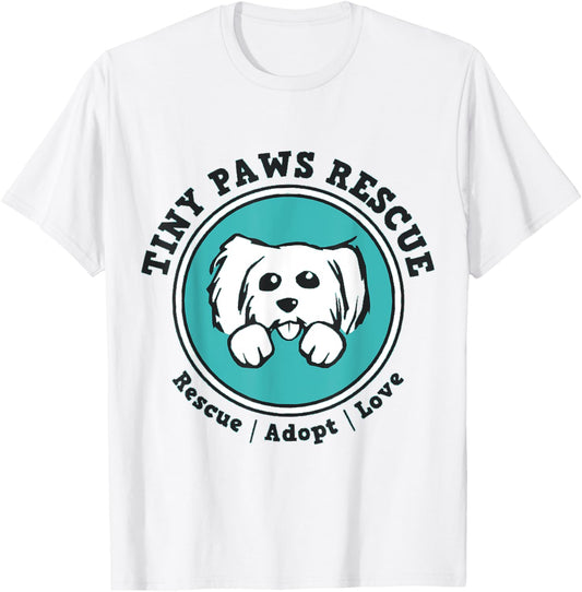 Tiny paws dog logo T-Shirt
