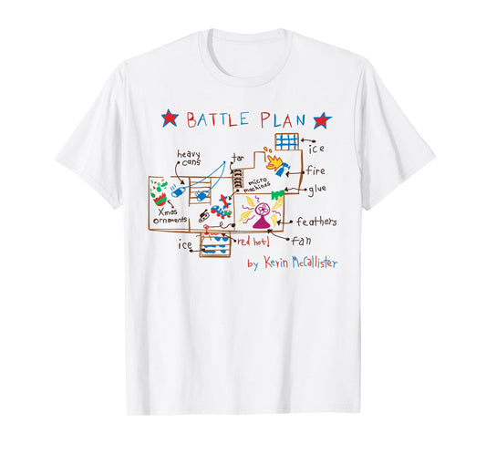 Funny Battle Plan Christmas Home Kids Hand Dawn Costumes T-Shirt