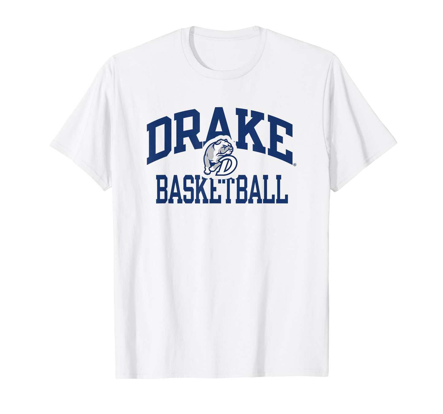 Drake Bulldogs Basketball Arch Gray Officially Licensed T-Shirt