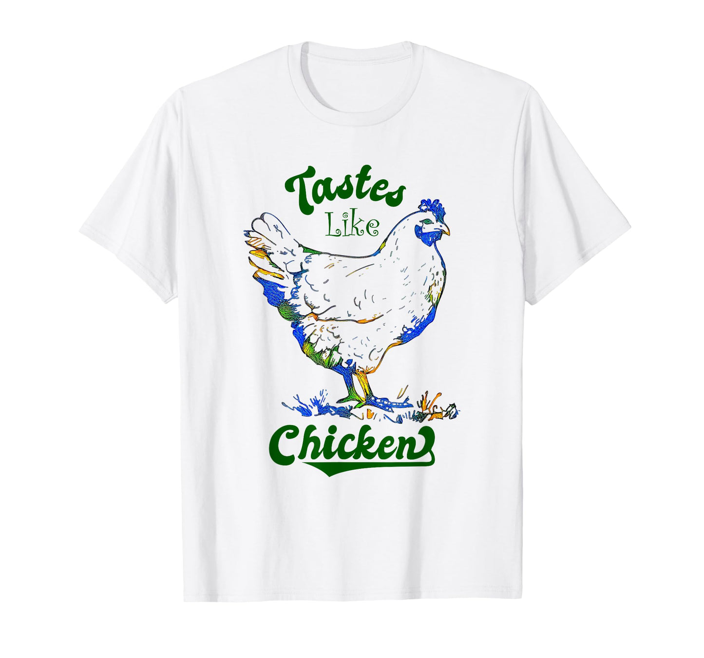 Tastes Like Chicken Vintage Retro Chicken Sign T-Shirt