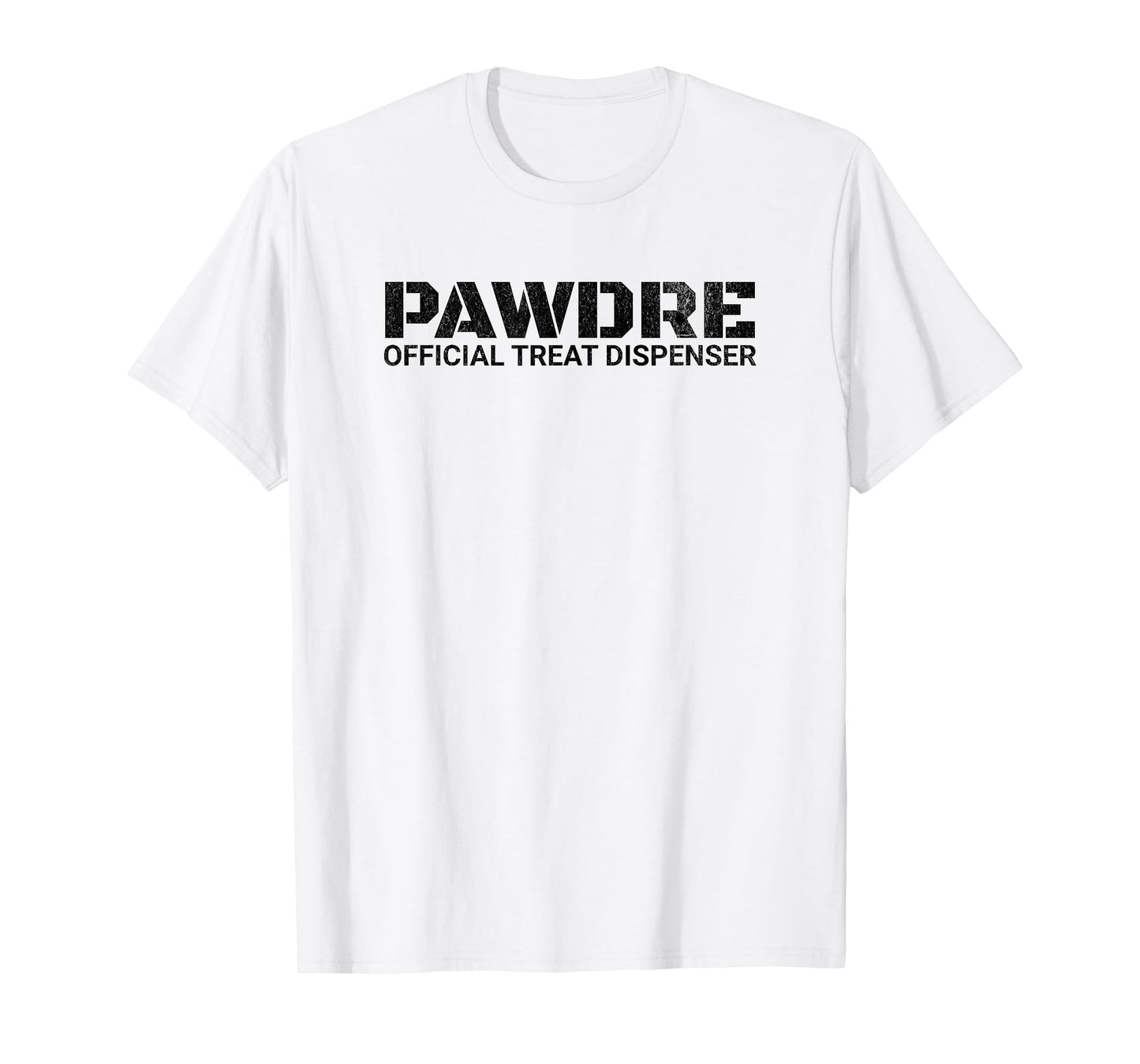 Funny PAWDRE Official Treat Dispenser, Cat and Dog Dad T-Shirt
