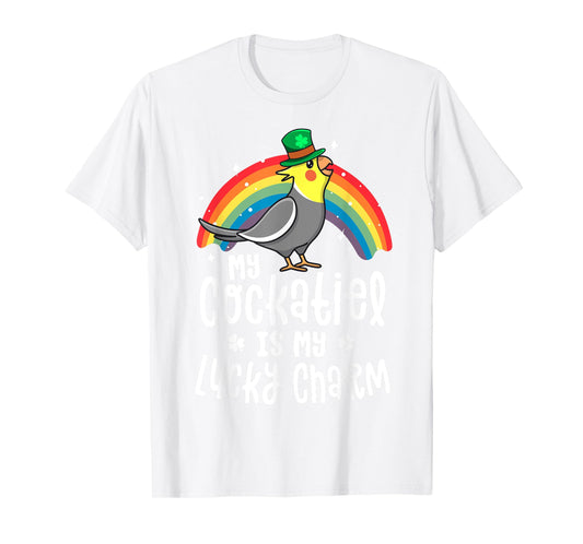 Cockatiel St Patricks Day Shirt For Women Bird Parrot Gift T-Shirt