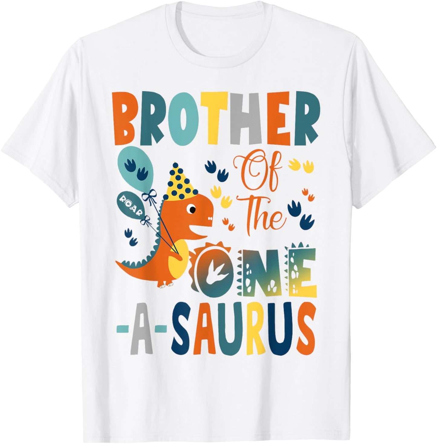Brother Of The One-A-Saurus 2Nd Birthday Dinosaur Party T-Shirt