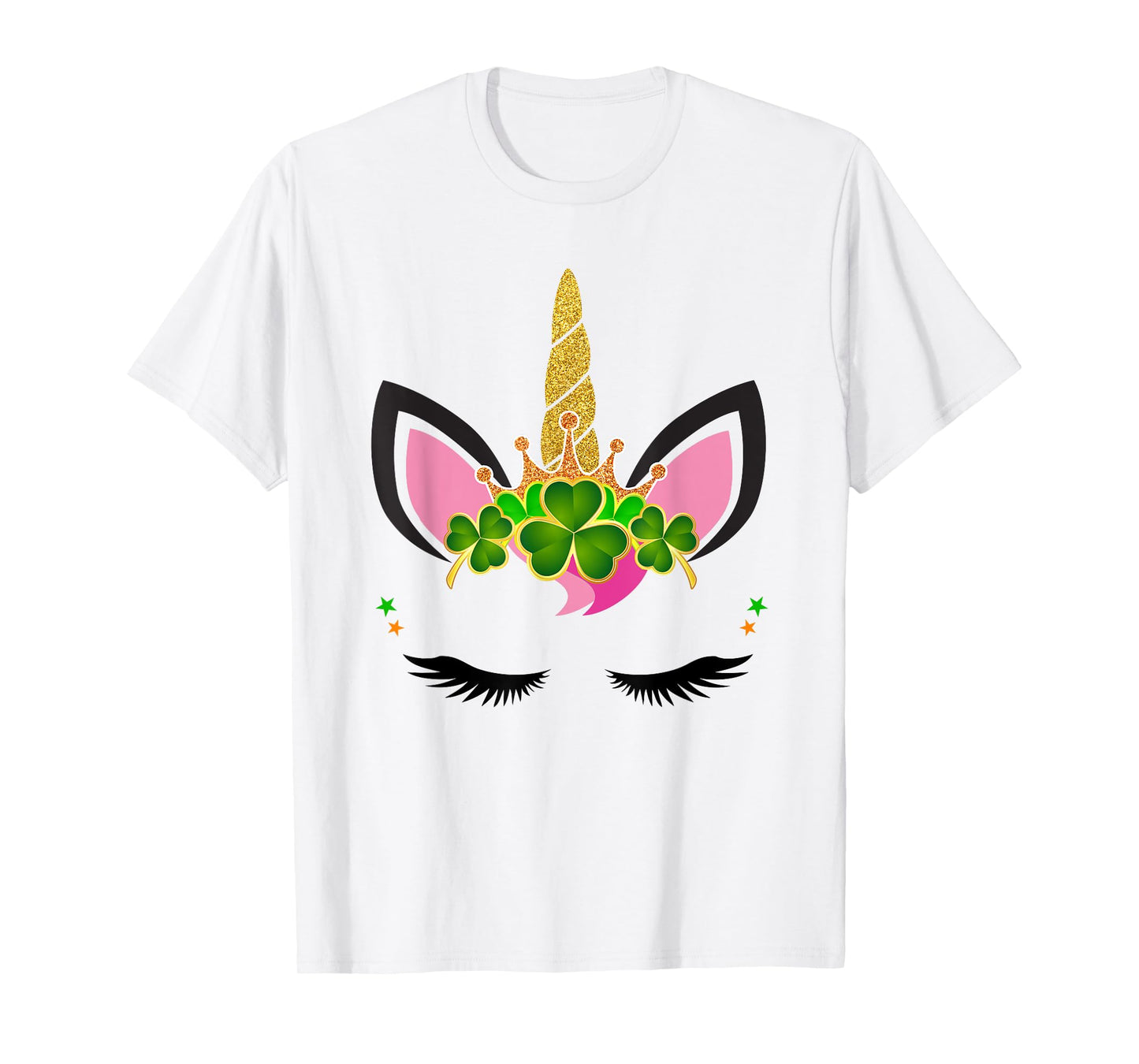 Unicorn Clover Leaf Unicorn Girl St Patricks Day T-Shirt