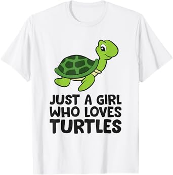 Sea Turtle Girl Just a Girl Who Loves Turtles T-Shirt