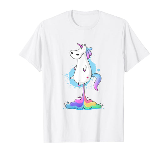 Funny Unicorn Fart Party - Farting Rainbow Squad T-Shirt