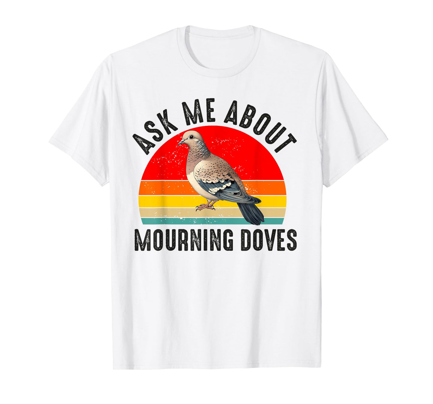 Mourning Dove Bird Lover Women Men Girl Boys Vintage Retro T-Shirt