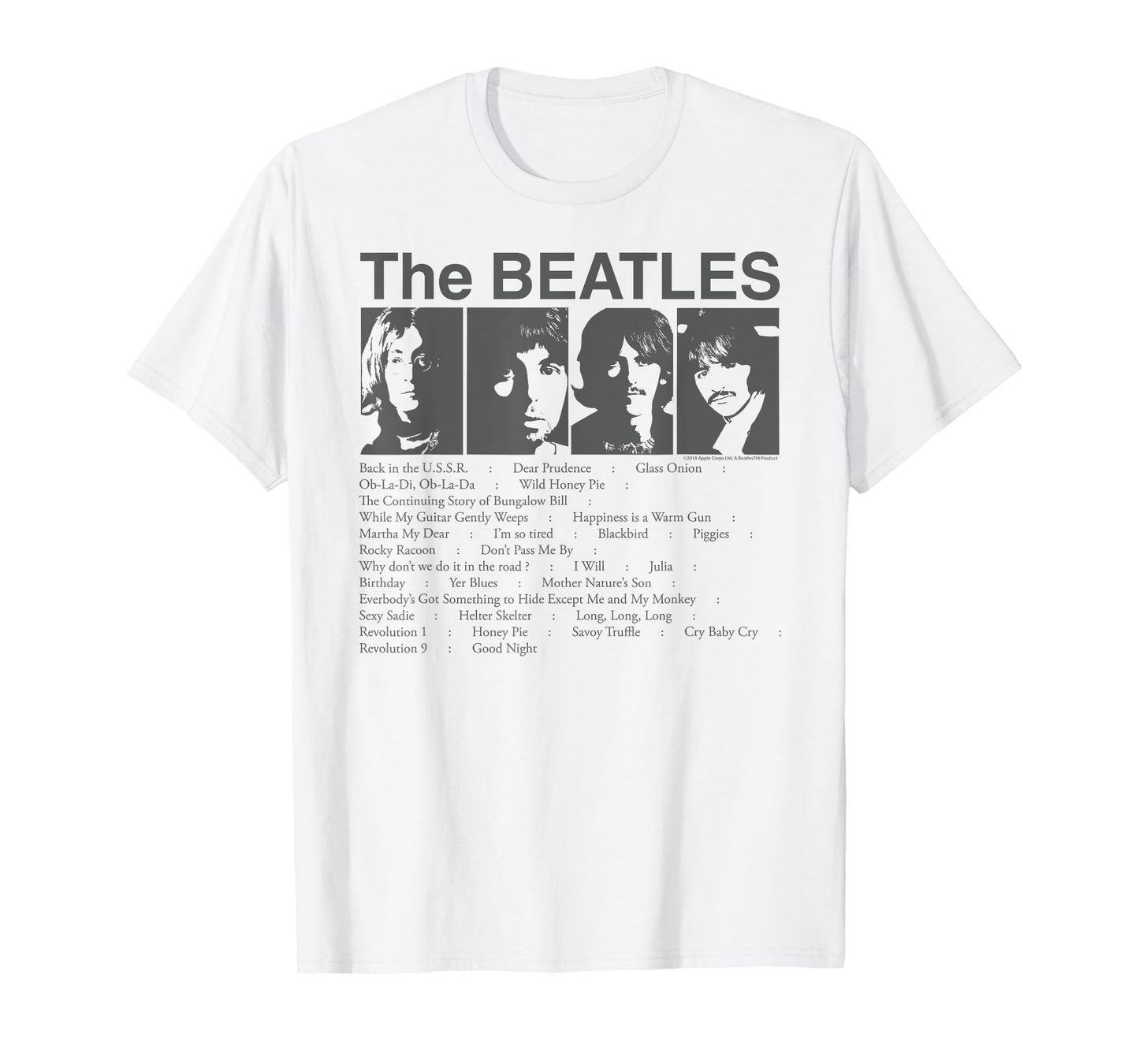 The Beatles - Song List T-Shirt