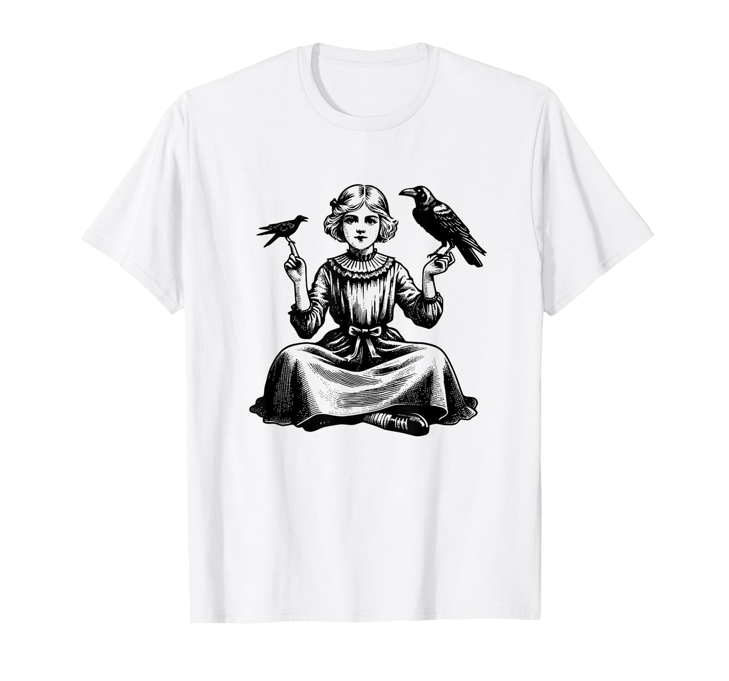 Vintage Crow, Vintage Raven Design for Crow and Raven Lovers T-Shirt