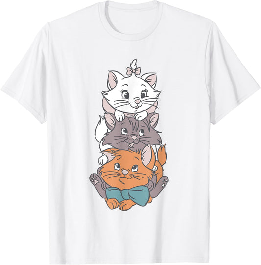 Disney The Aristocats Adorable Cute Trio Big Chest Portrait T-Shirt