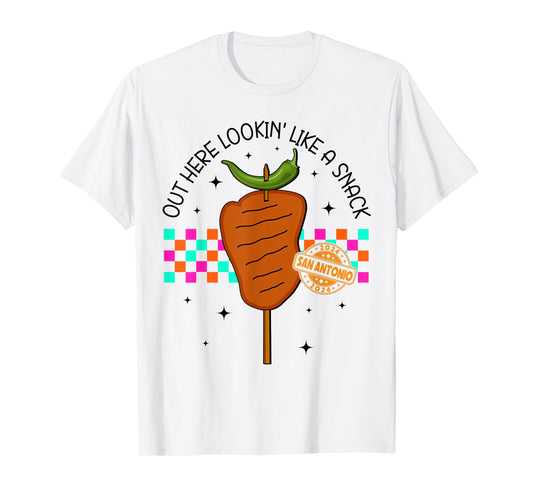 Chicken On A Stick Lookin' Like A Fiesta San Antonio Snack T-Shirt