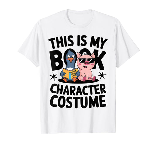 This Is My Book Character Costume Penguin Pig T-Shirt