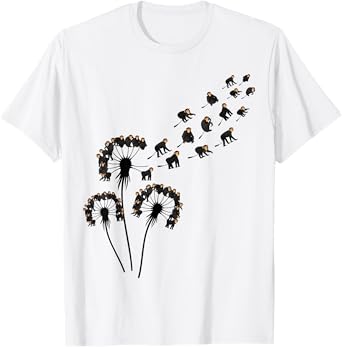 Dandelion Chimps Shirt for Chimpanzee Lover | Chimpanzee T-Shirt