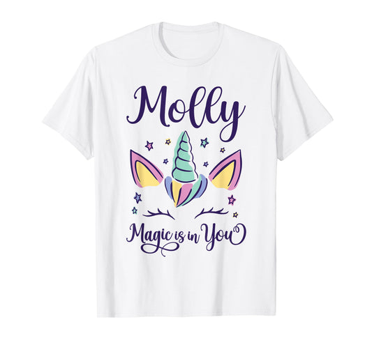 First Name Molly Personalized I Love Molly T-Shirt