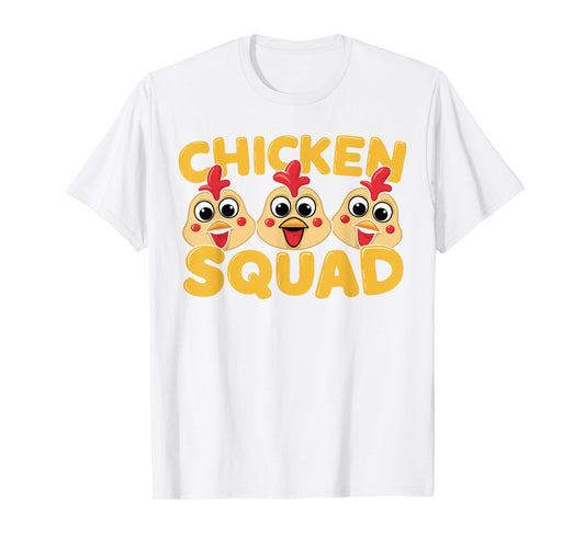 Kids Chicken Shirts for Chicken Lovers Chicken Squad T-Shirt | Kids Chicken T-Shirt