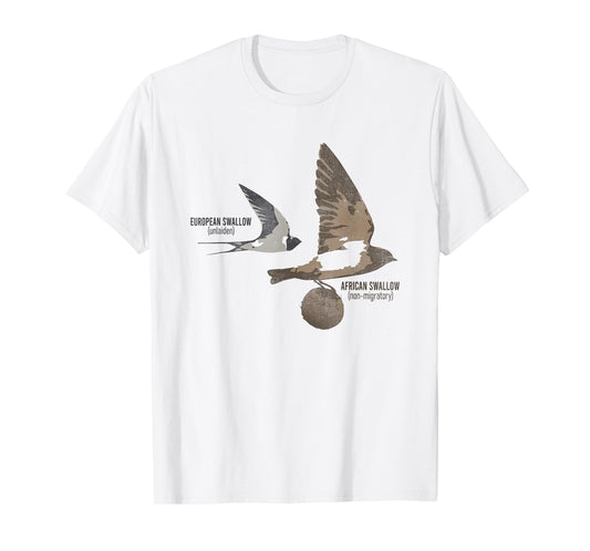 Funny Animal European Swallow African Swallow T-Shirt