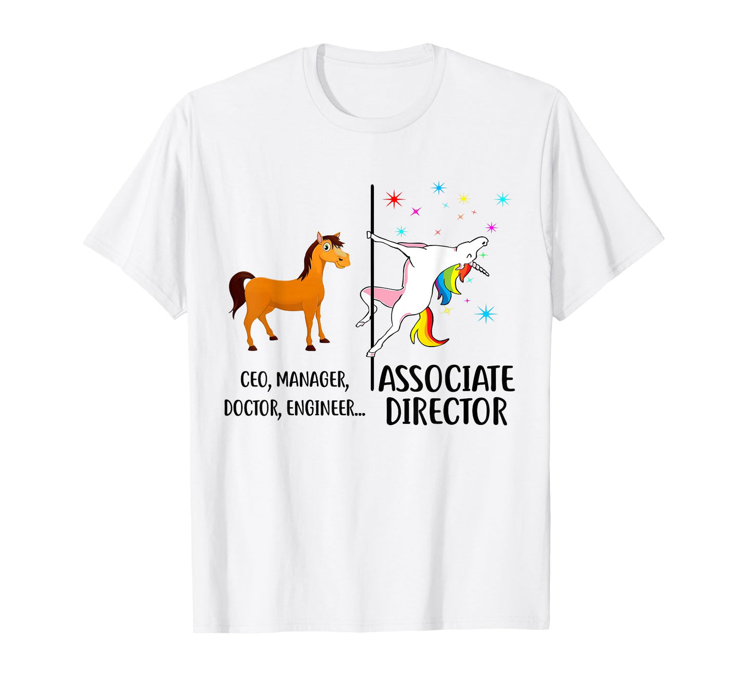 Unicorn Associate Director T-shirt Funny Job Title T-Shirt