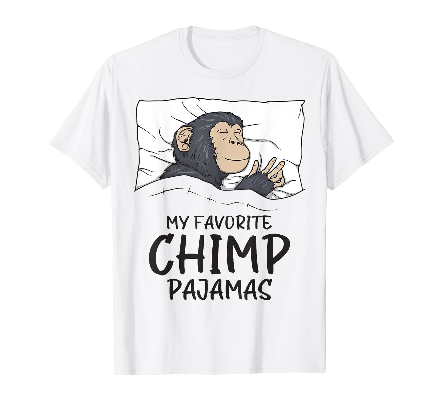 Favorite Chimp Pajamas, Napping Monkey Pajama T-Shirt