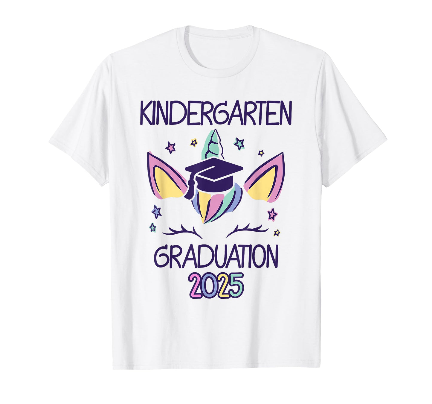 Kindergarten Graduation 2025 Unicorn Kindergarten Grad T-Shirt