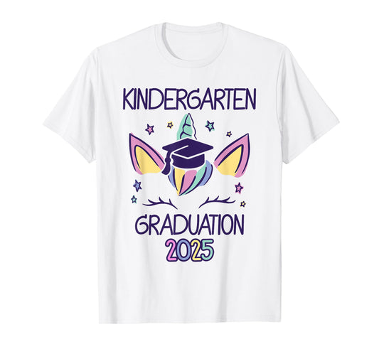 Kindergarten Graduation 2025 Unicorn Kindergarten Grad T-Shirt