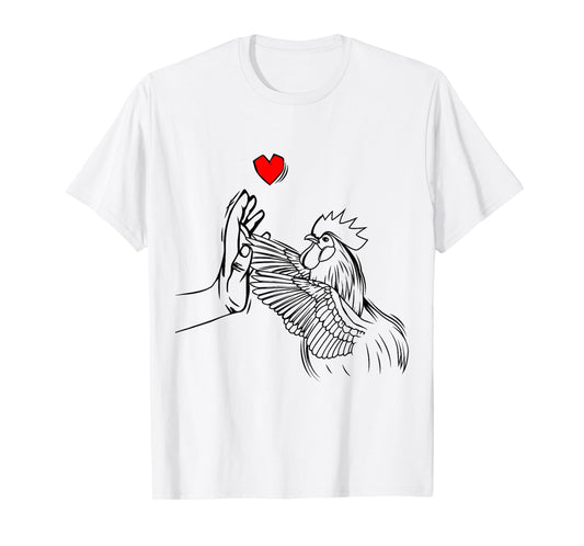 Chicken Love Women Farmer Girls Kids T-Shirt