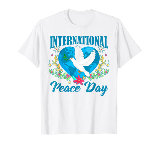 Funny Peace Bird World Peace Day International Day Of Peace T-Shirt