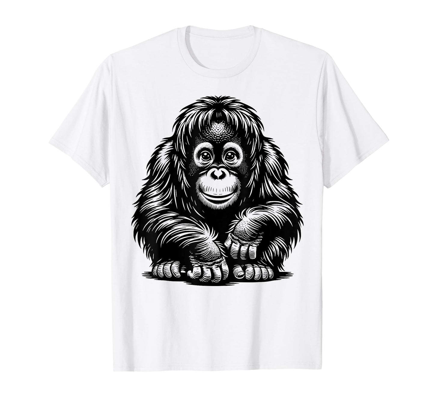 Vintage baby Orangutan Primate monkey adorable funny T-Shirt