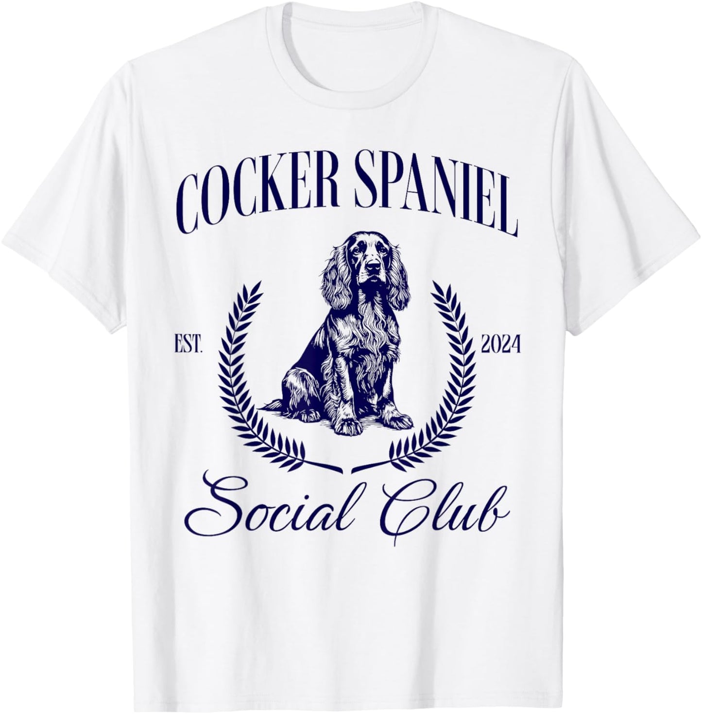 Cocker Spaniel Social Club Women Dog Mom T-Shirt