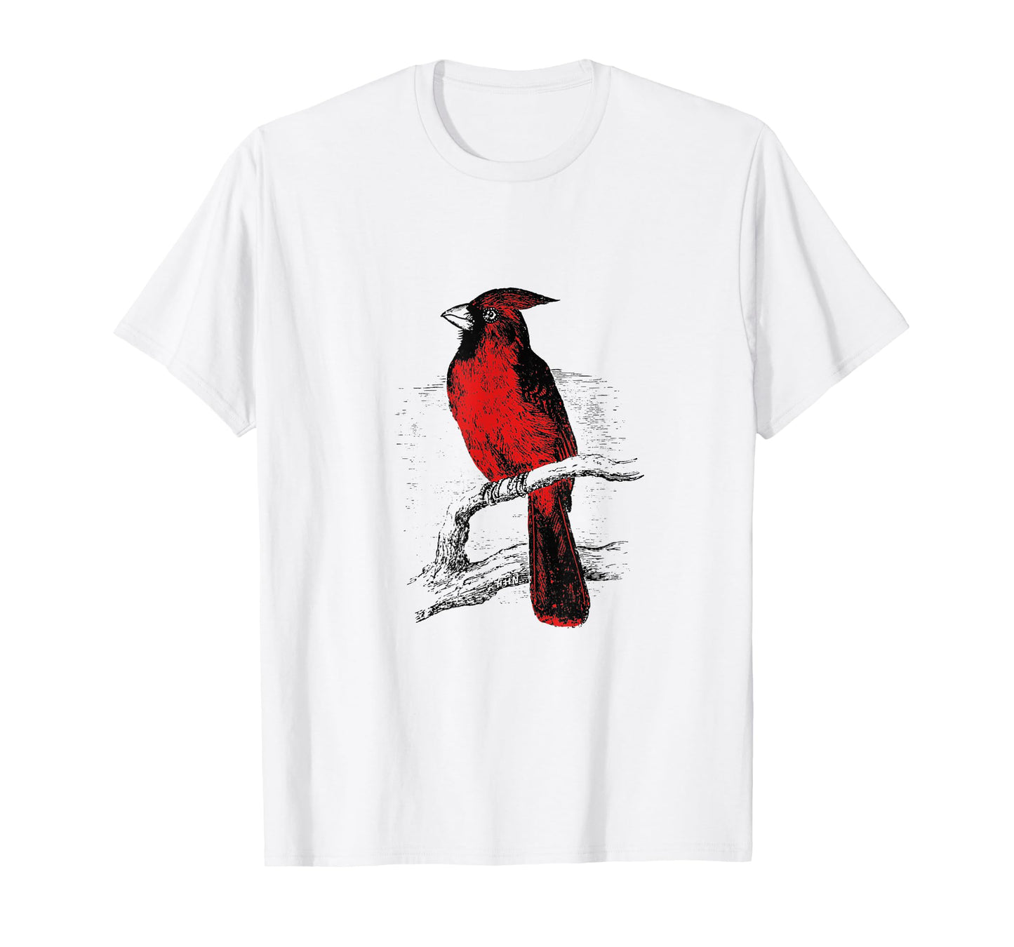 Red Cardinal Bird love bird watching Vintage T-Shirt
