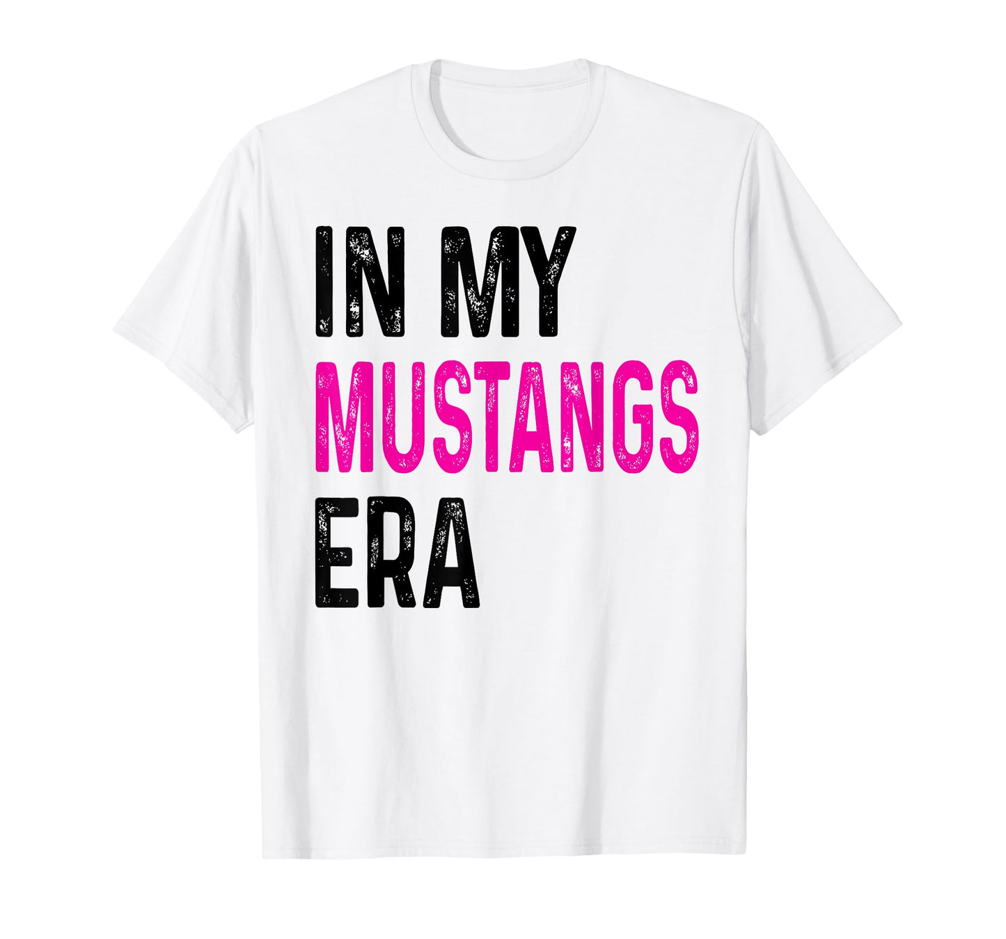In My Mustangs Era Back to School Spirit Game Retro Groovy T-Shirt