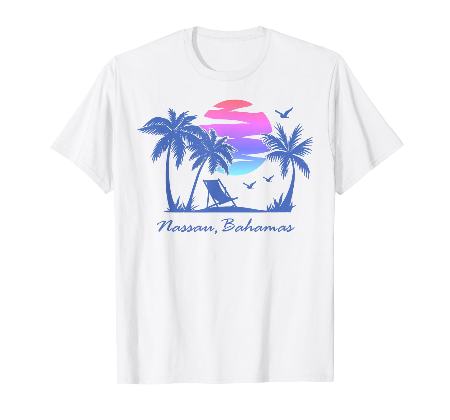 NASSAU BAHAMAS Beach Vacation Spring Break Honeymoon Retro T-Shirt