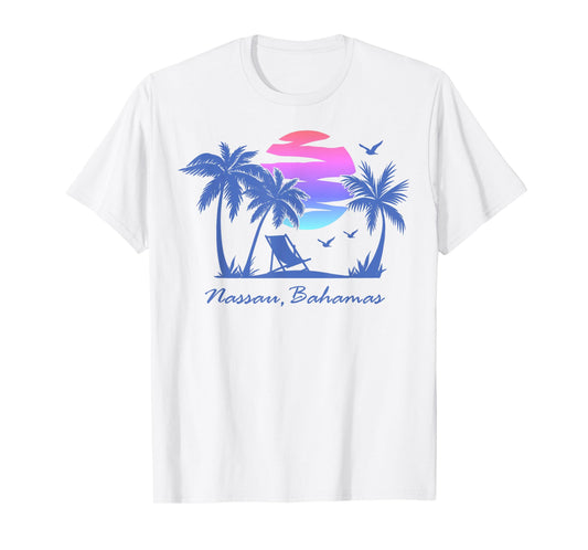 NASSAU BAHAMAS Beach Vacation Spring Break Honeymoon Retro T-Shirt