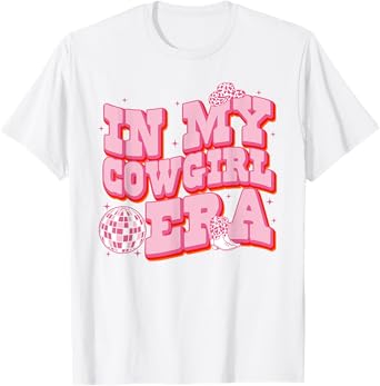 Groovy In My Cowgirl Era Cute Western Rodeo Cowgirls T-Shirt