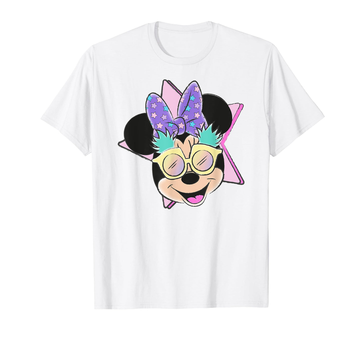 Minnie Mouse - Summer Pineapple Sunglasses With Stars T-Shirt