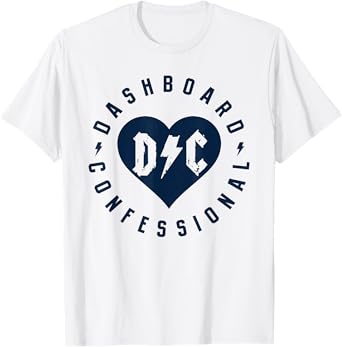 Dashboard Confessional - Heart Badge T-Shirt