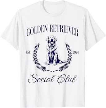 Golden Retriever Social Club Women Dog Mom T-Shirt