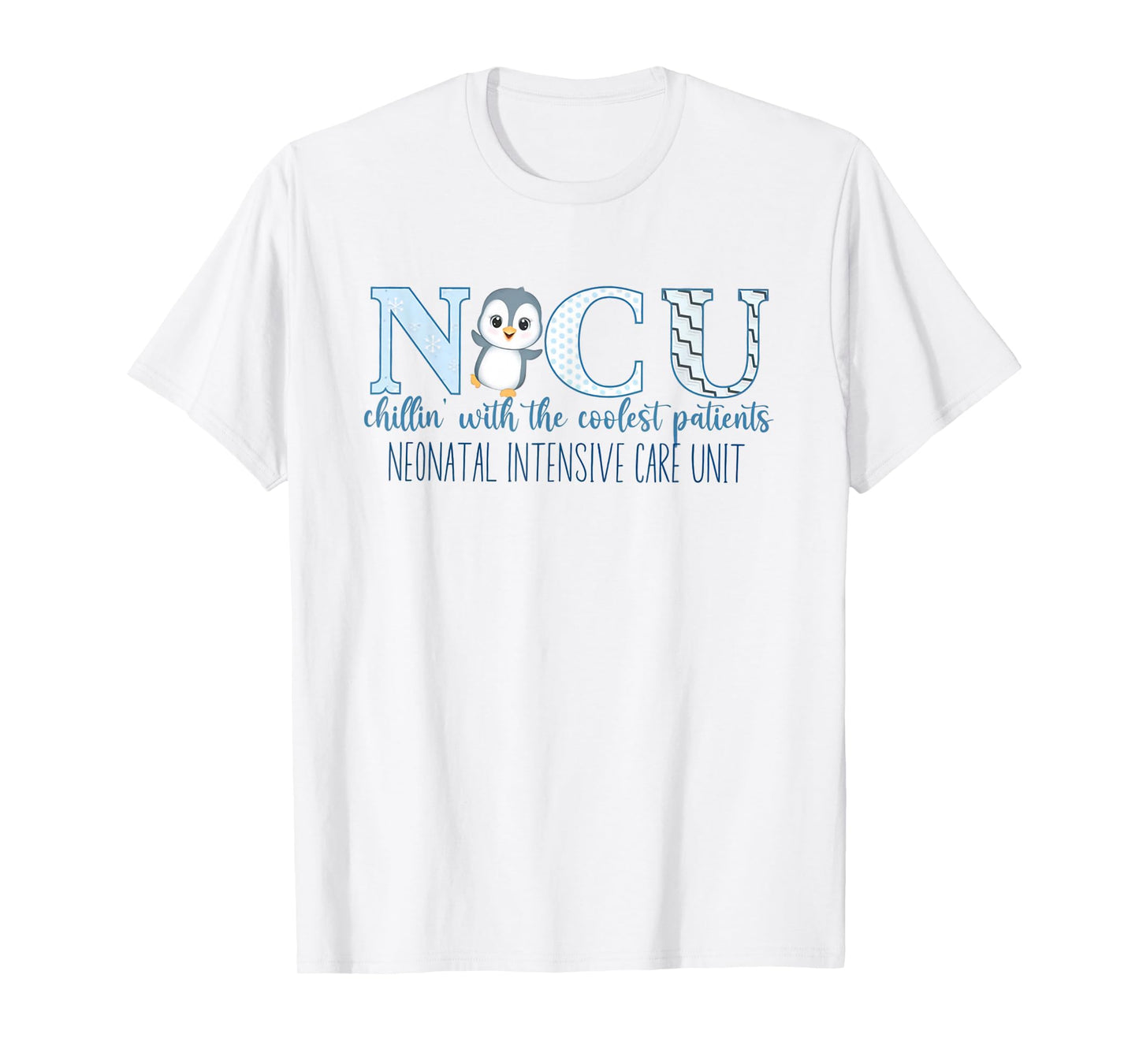 Winter NICU Nurse Cute Penguin Nurse NICU Holiday Christmas T-Shirt