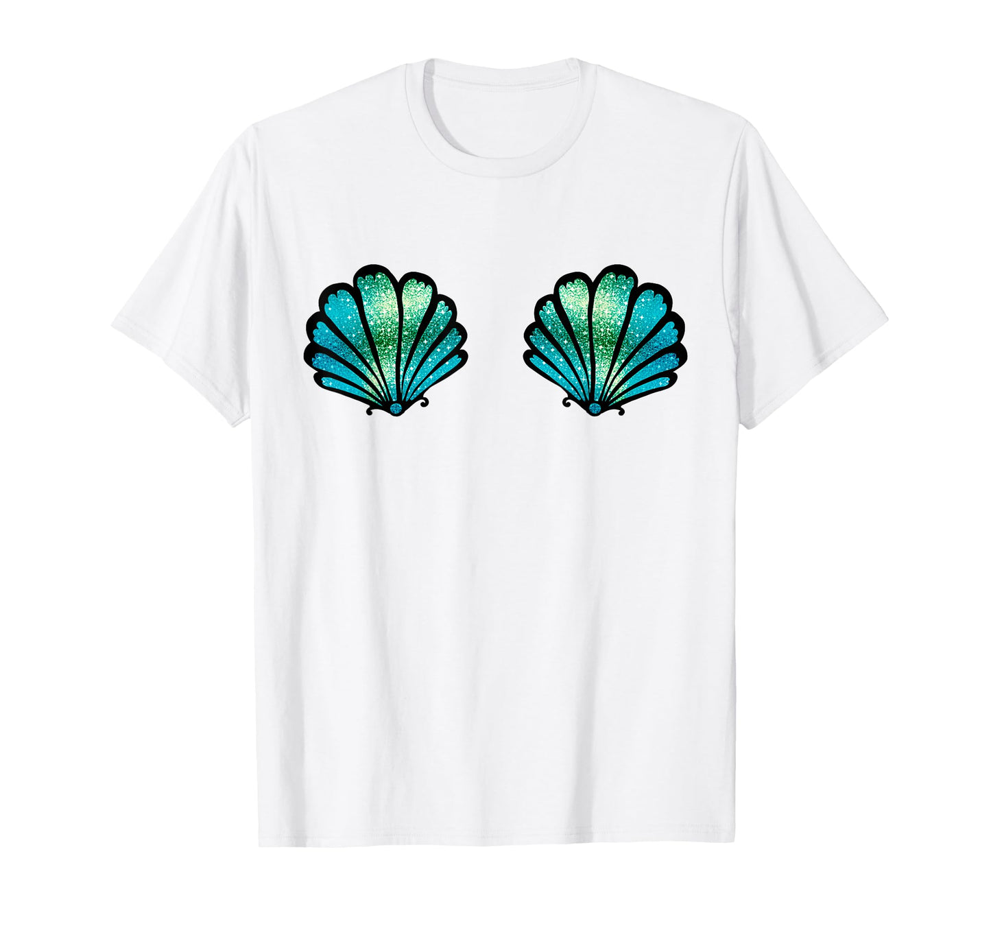 Mermaid, Seashell, Sea, Shell, Bikini, Carnival, Halloween, T-Shirt